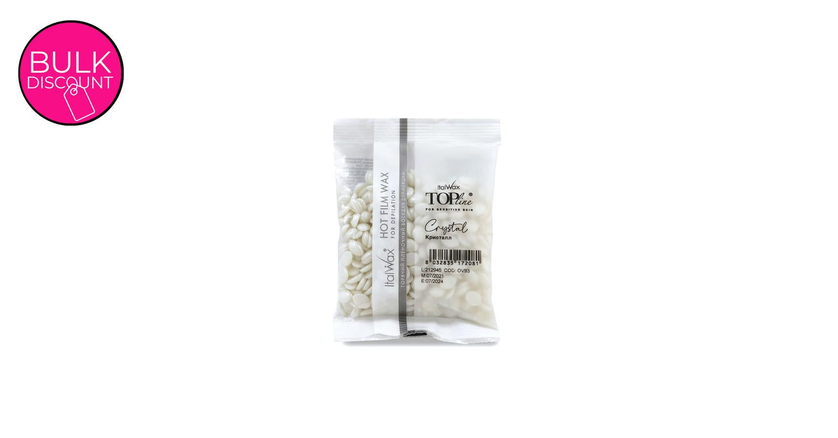 Italwax Top Line Hot Film Wax in Granules Crystal For Sensitive (100g sample)