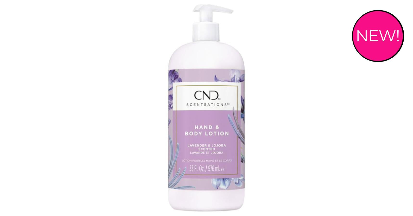 CND Hand & Body Lotion - Lavender & Jojoba (976ml/33oz)