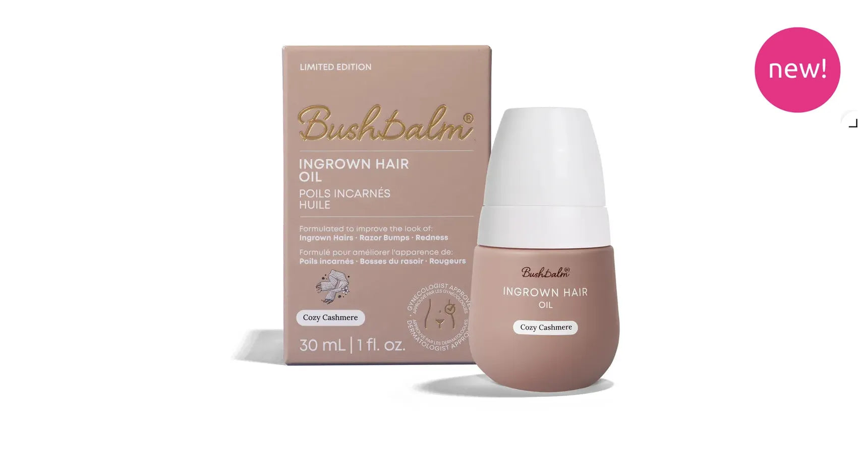 Bushbalm Cozy Cashmere Oil Ingrown Hair (30ml)