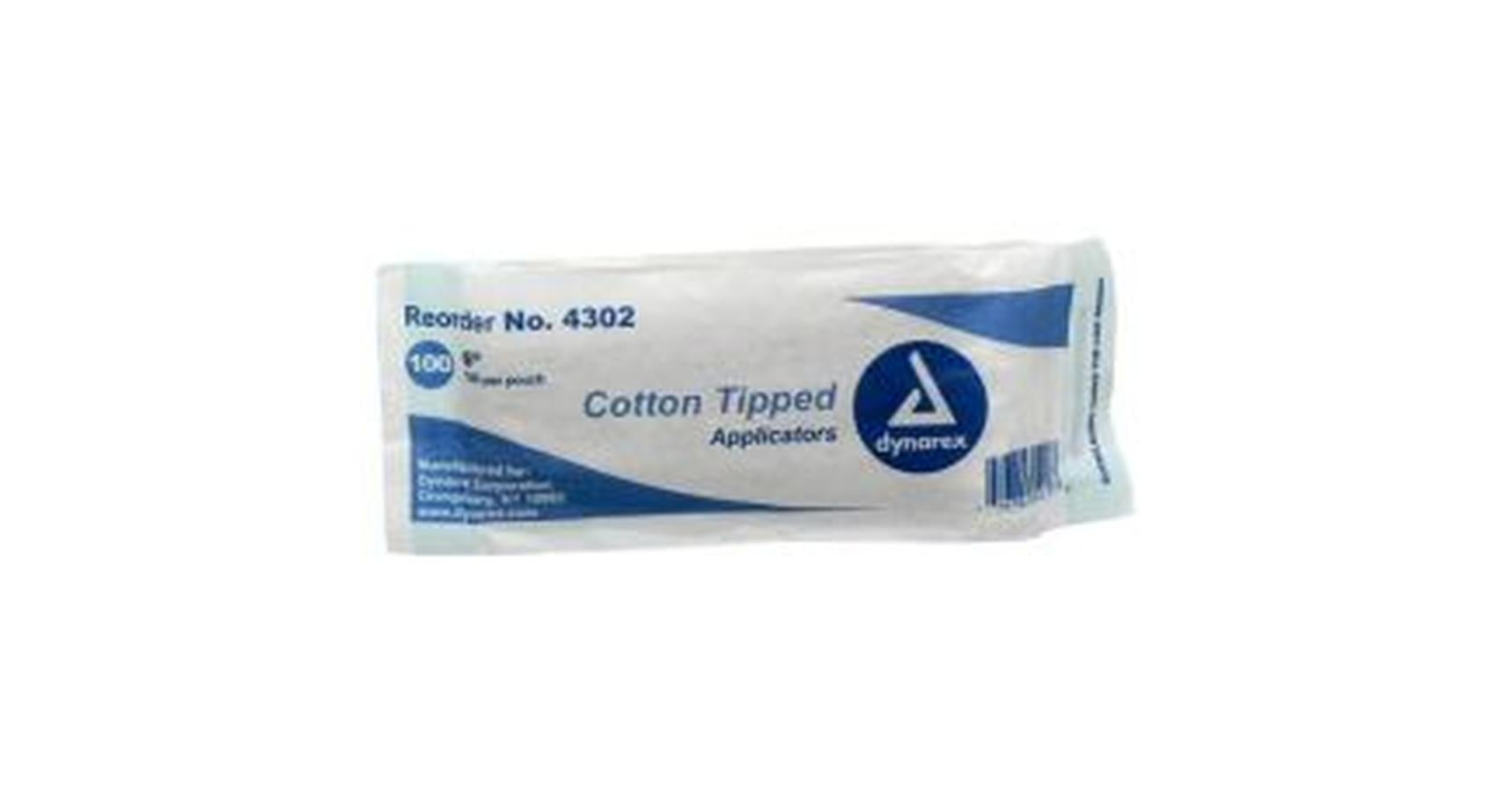 Cotton Swab (Wooden Handle, Small Head, 6") (100/pack)