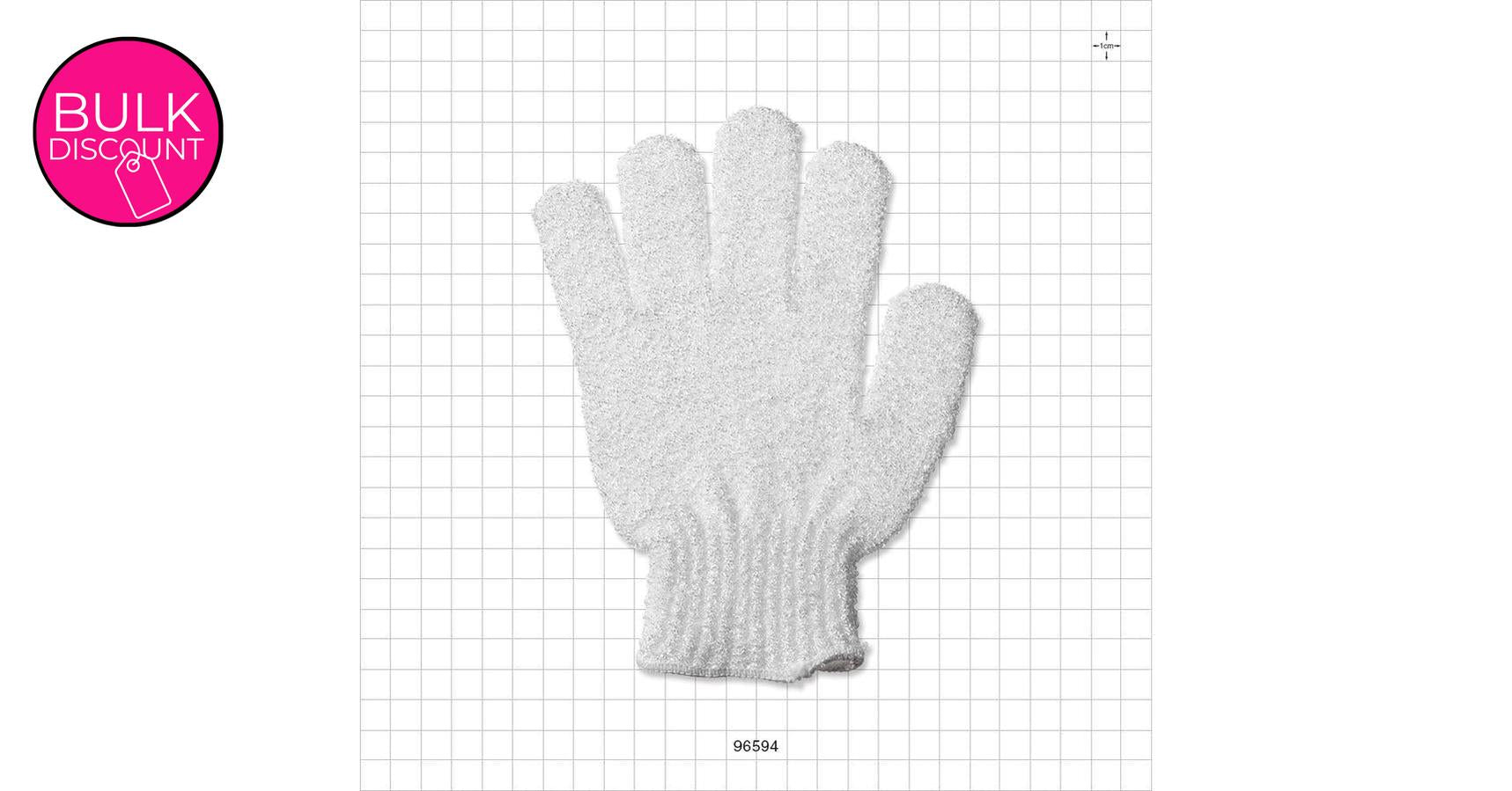 Exfoliating Bath Glove - white
