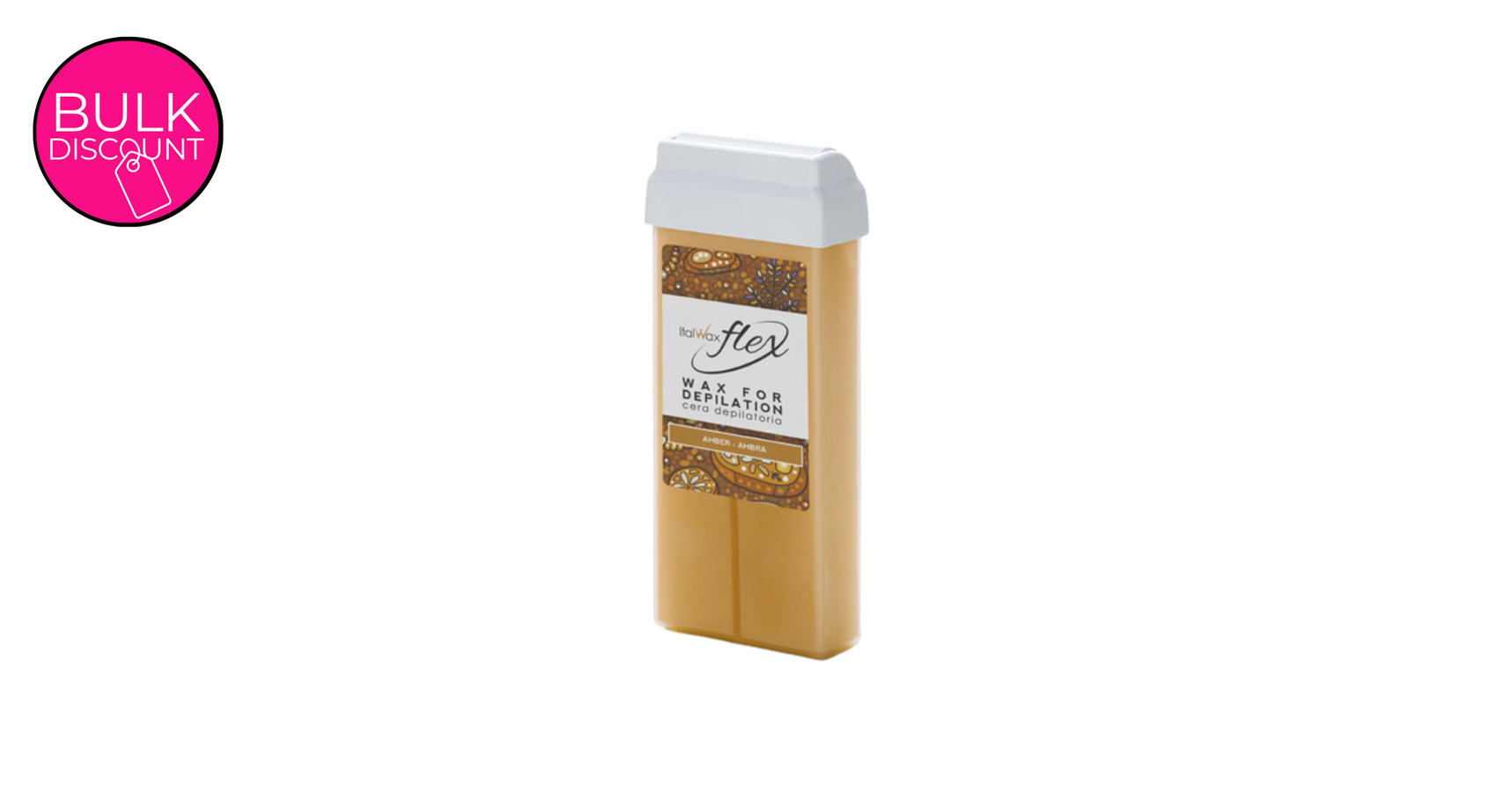 Italwax Flex Amber Large Roller (100ml)