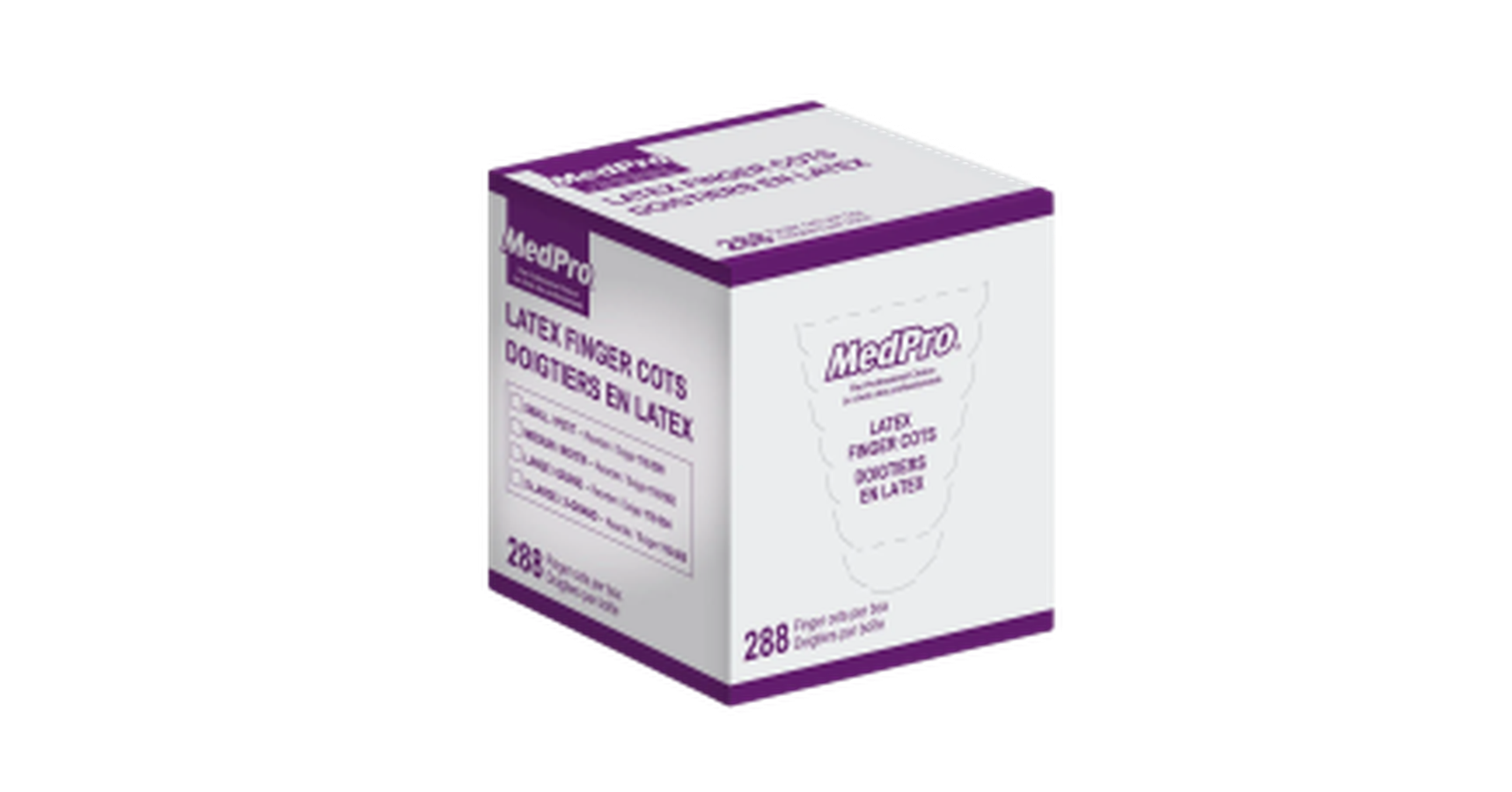 Finger Cots Latex (288/box) - large