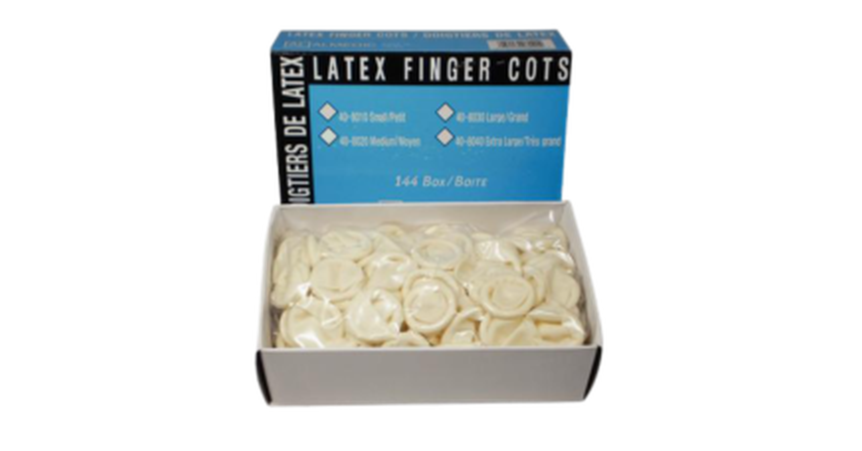Finger Cots Latex (288/Box) - small