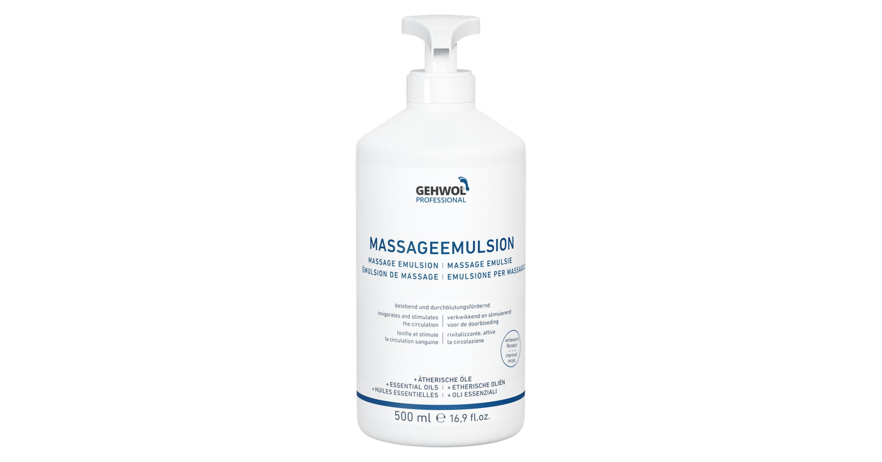 Gehwol PRO Massage Emulsion - With Pump (500ml)