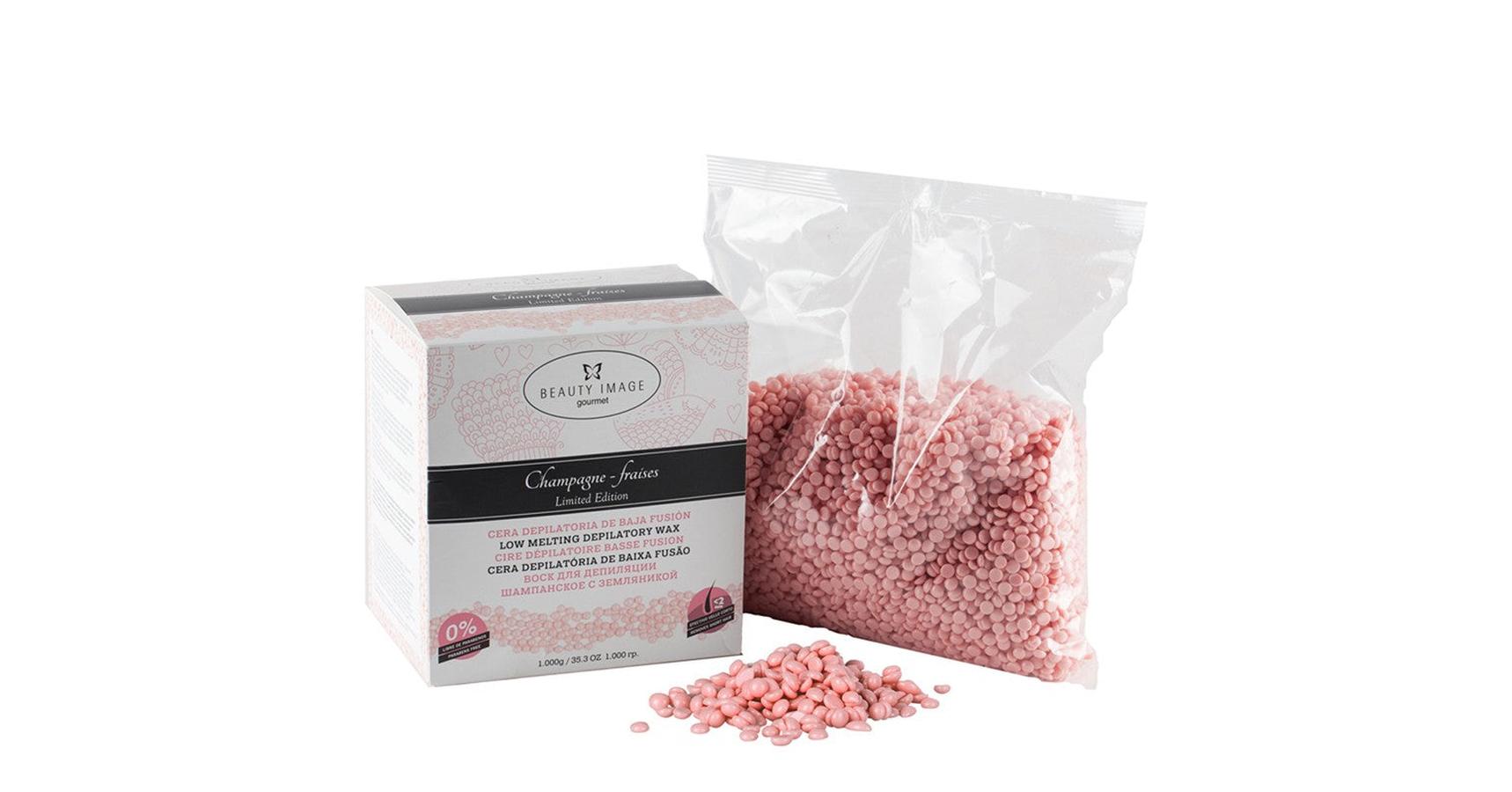 Beauty Image Hard Wax - Champagne Fraises (1kg)