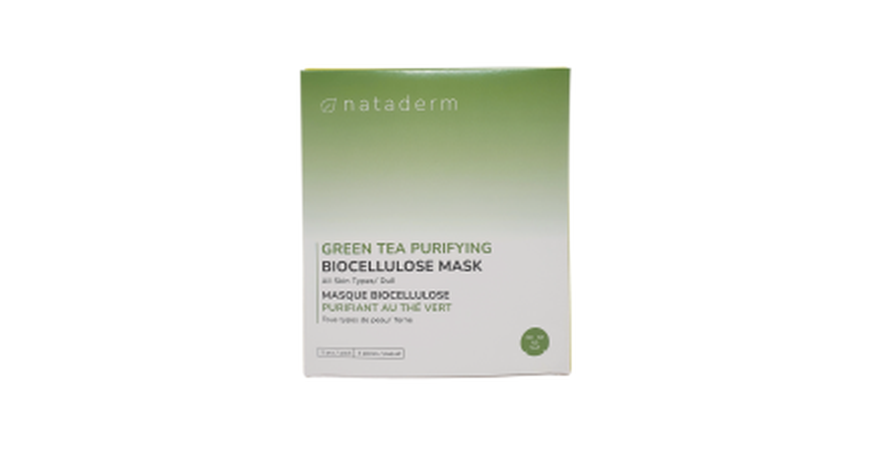 Nataderm Green Tea Purifying Biocellulose Mask (5pcs/pack)