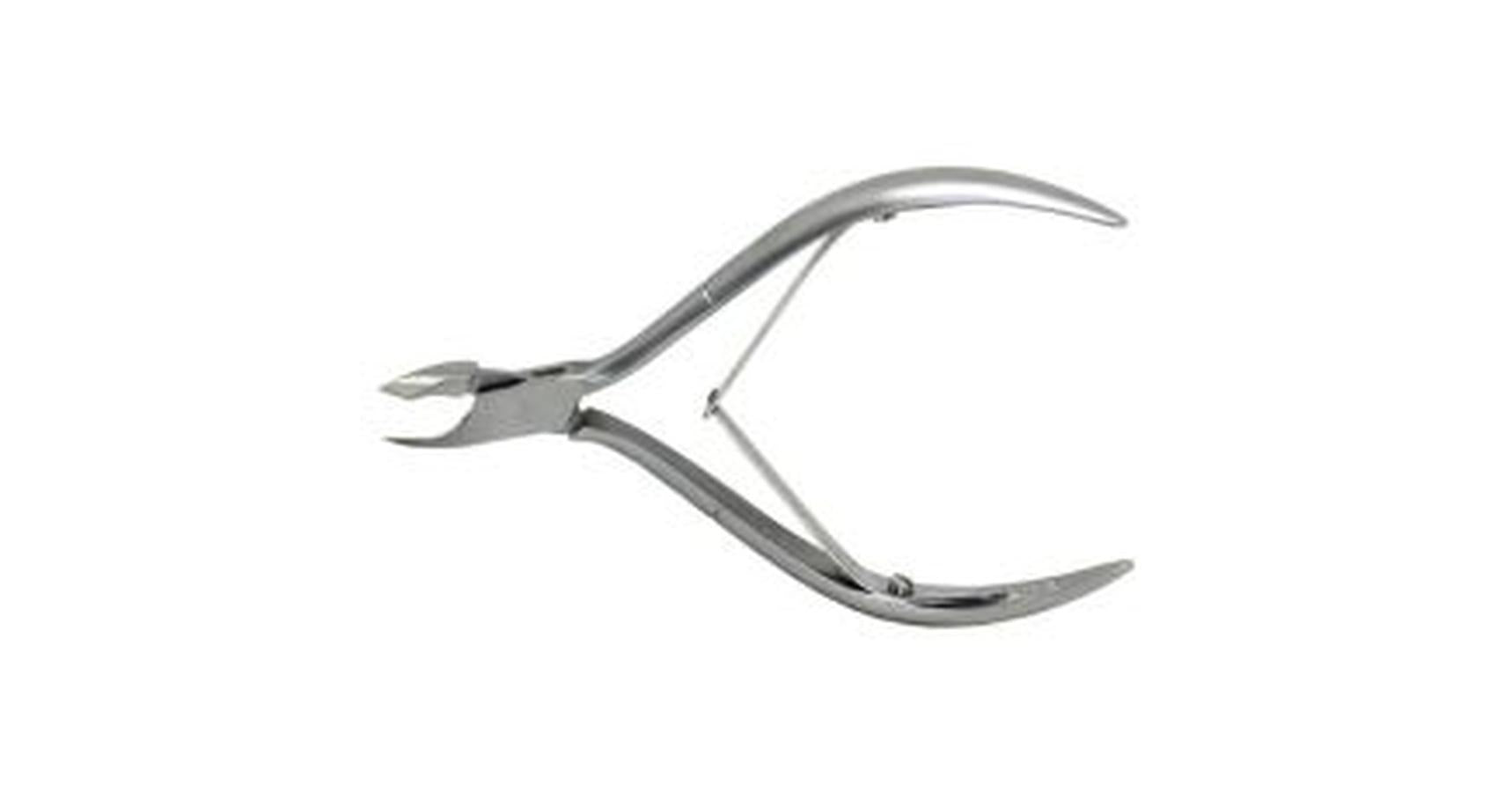 Antoine Cobalt Double Spring Cuticle Nipper (Large, Stainless Steel, 16D)