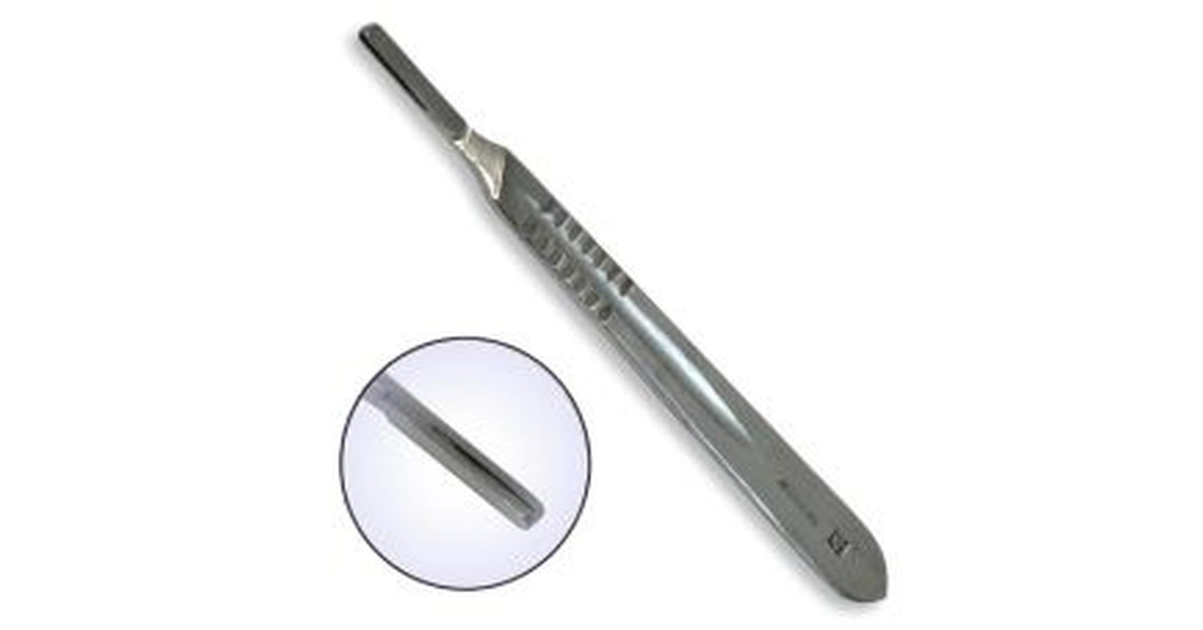 Dermaplaning Handle #4 Stainless Steel