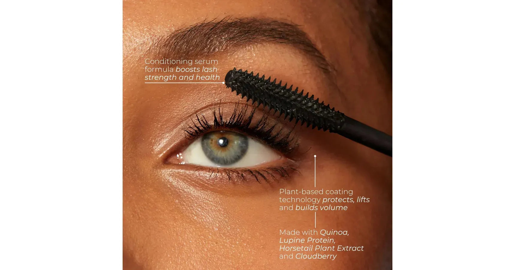 TESTER Fitglow Lash Care Mascara - Black (10g)