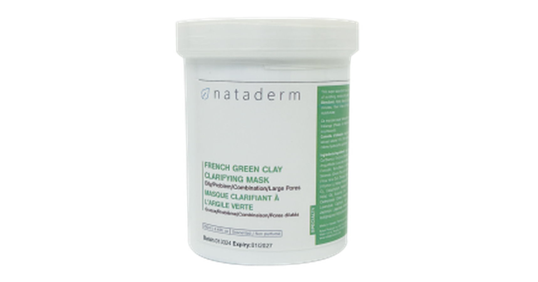 Nataderm French Green Clay Clarifying Mask (250ml)