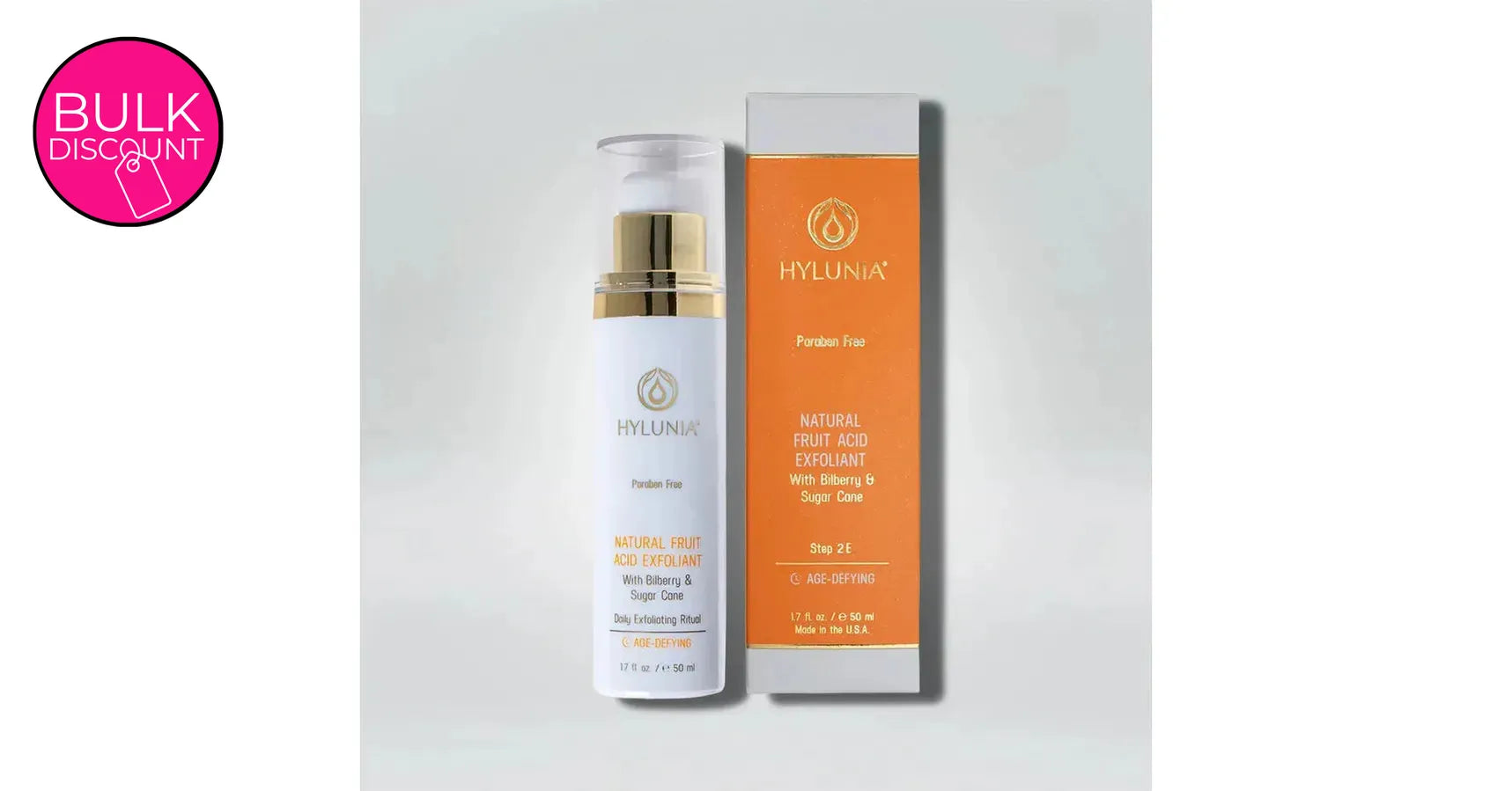 Hylunia Natural Fruit Acid Exfoliant (1.7oz / 50ml)