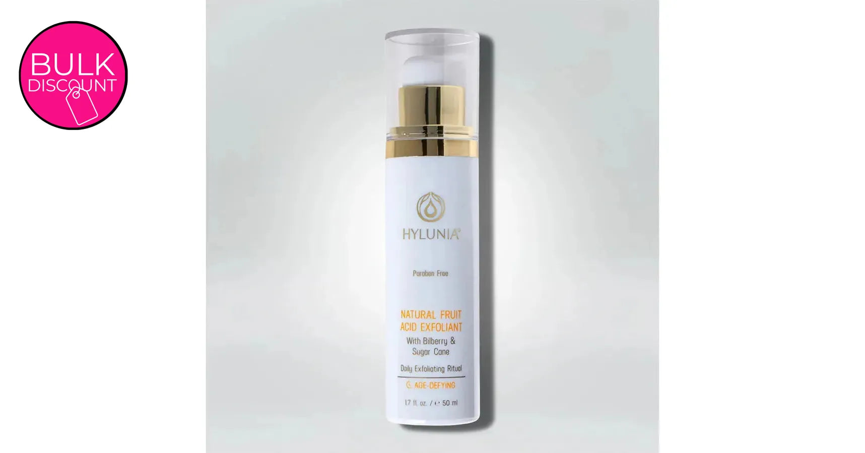 Hylunia Natural Fruit Acid Exfoliant (1.7oz / 50ml)