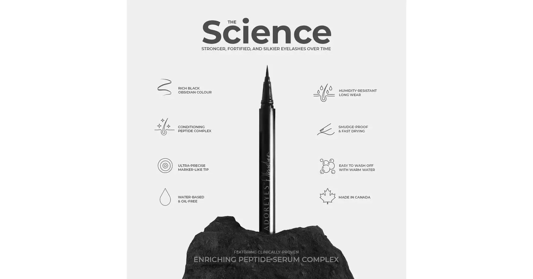 ADOREYES Obsidian Peptide Complex Eyeliner