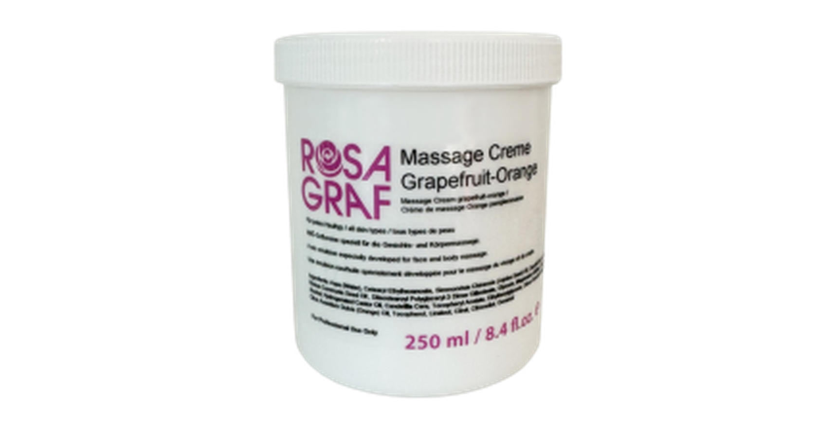 Rosa Graf Massage Cream Grapefruit-Orange (250ml)