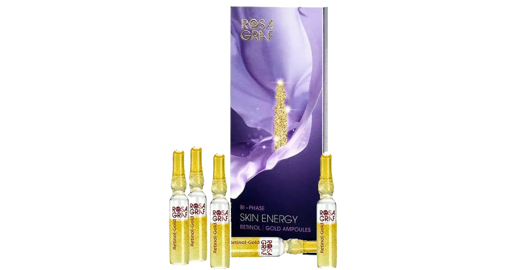 Rosa Graf Bi Phase Skin Energy Retinol / Gold Ampoules (10x2ml)
