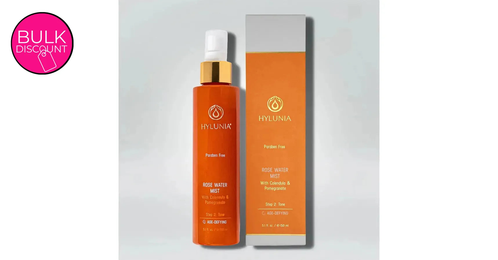 Hylunia Rose Water Mist (5.1oz/150ml)