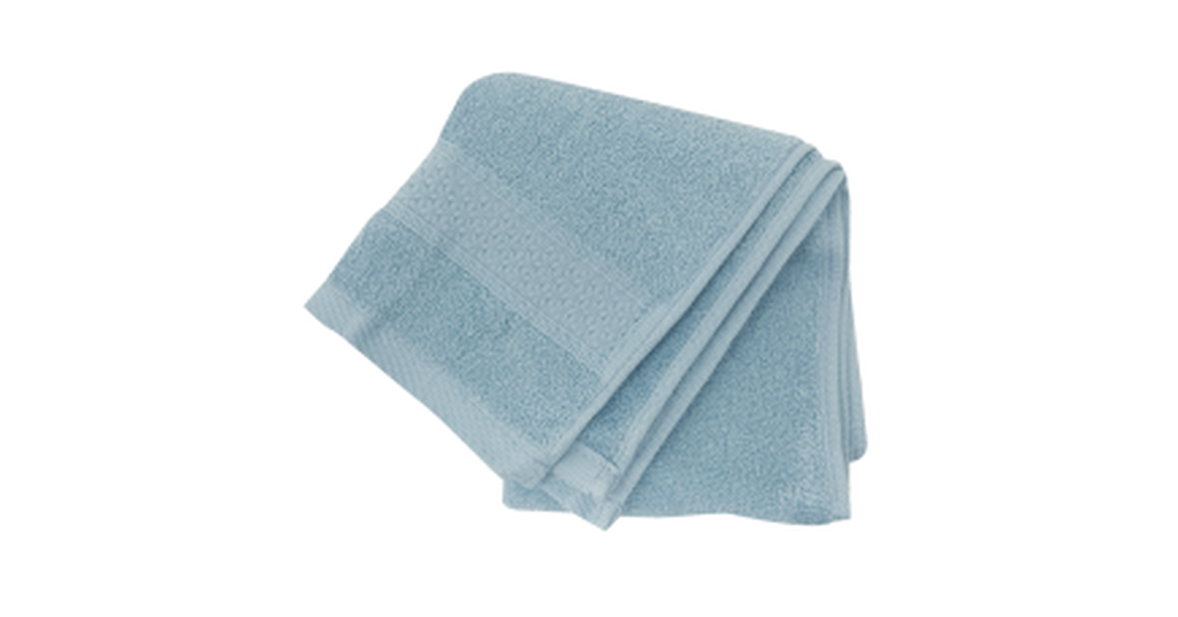Face Towel Combed Cotton - Light Blue 34x34 cm (10pc/pk)