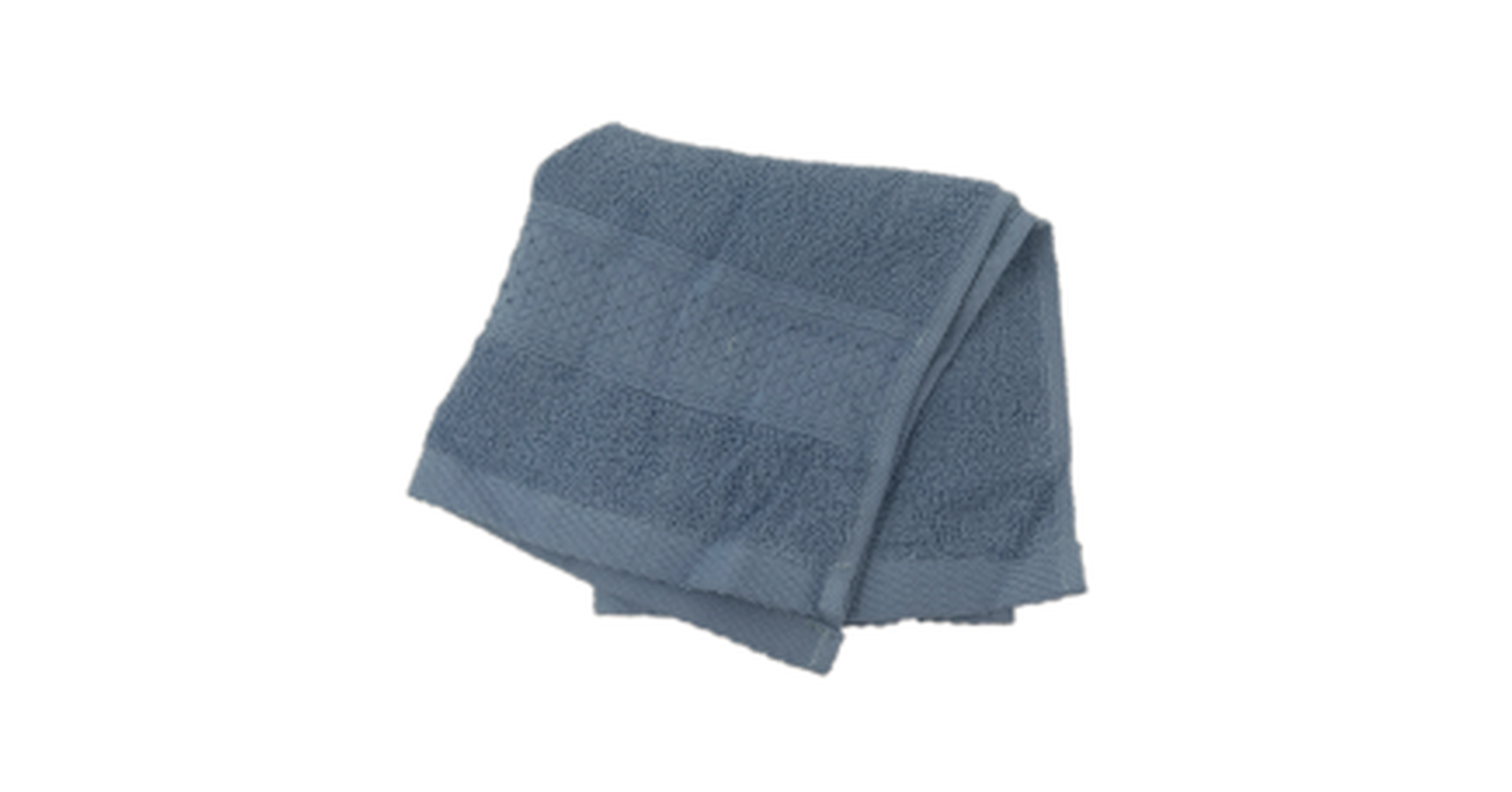 Face Towel Combed Cotton - Blue 34x34 cm (10pc/pk)