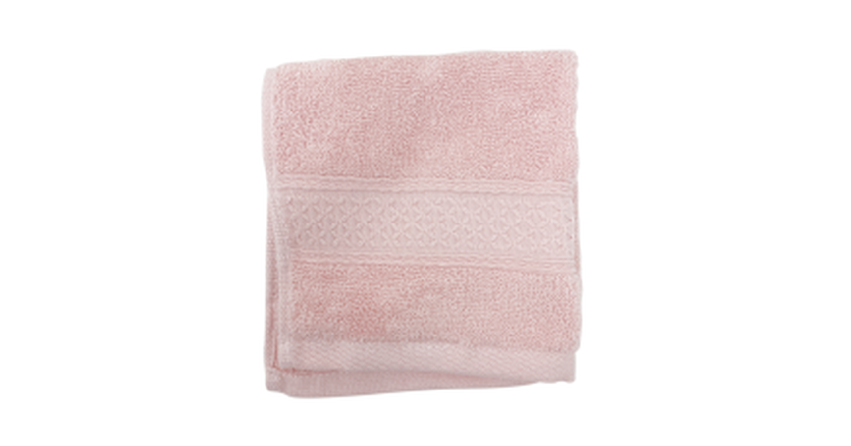 Face Towel Combed Cotton - Baby Pink 34x34 cm (10pc/pk)