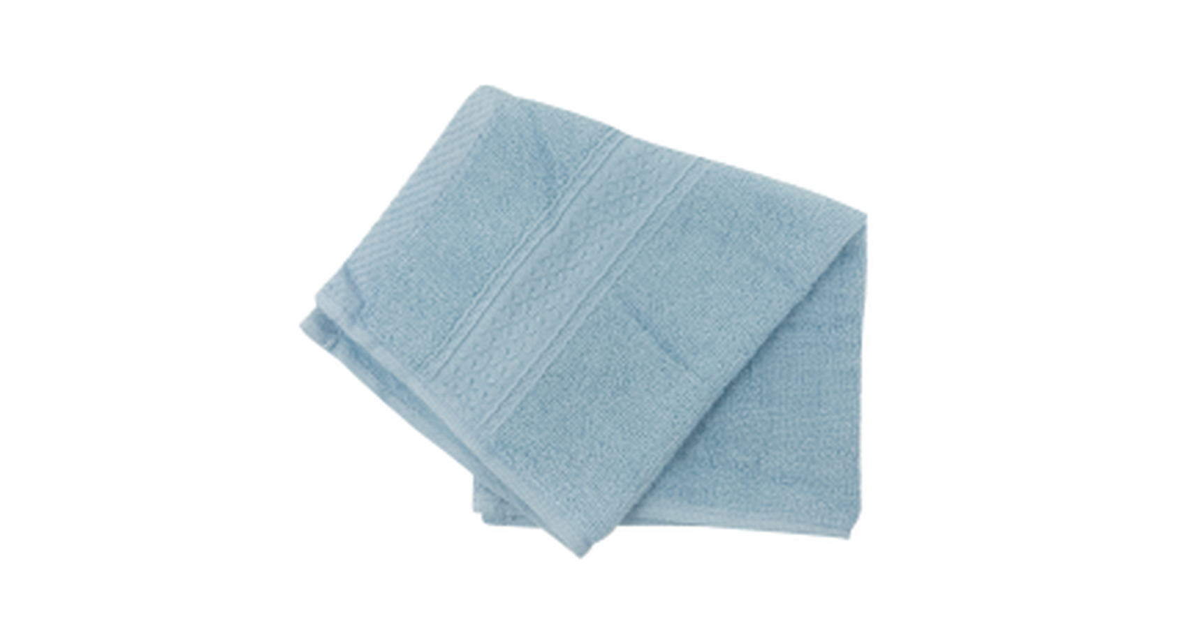 Hand Towel Combed Cotton - Light Blue 34x74 cm (10pc/pk)