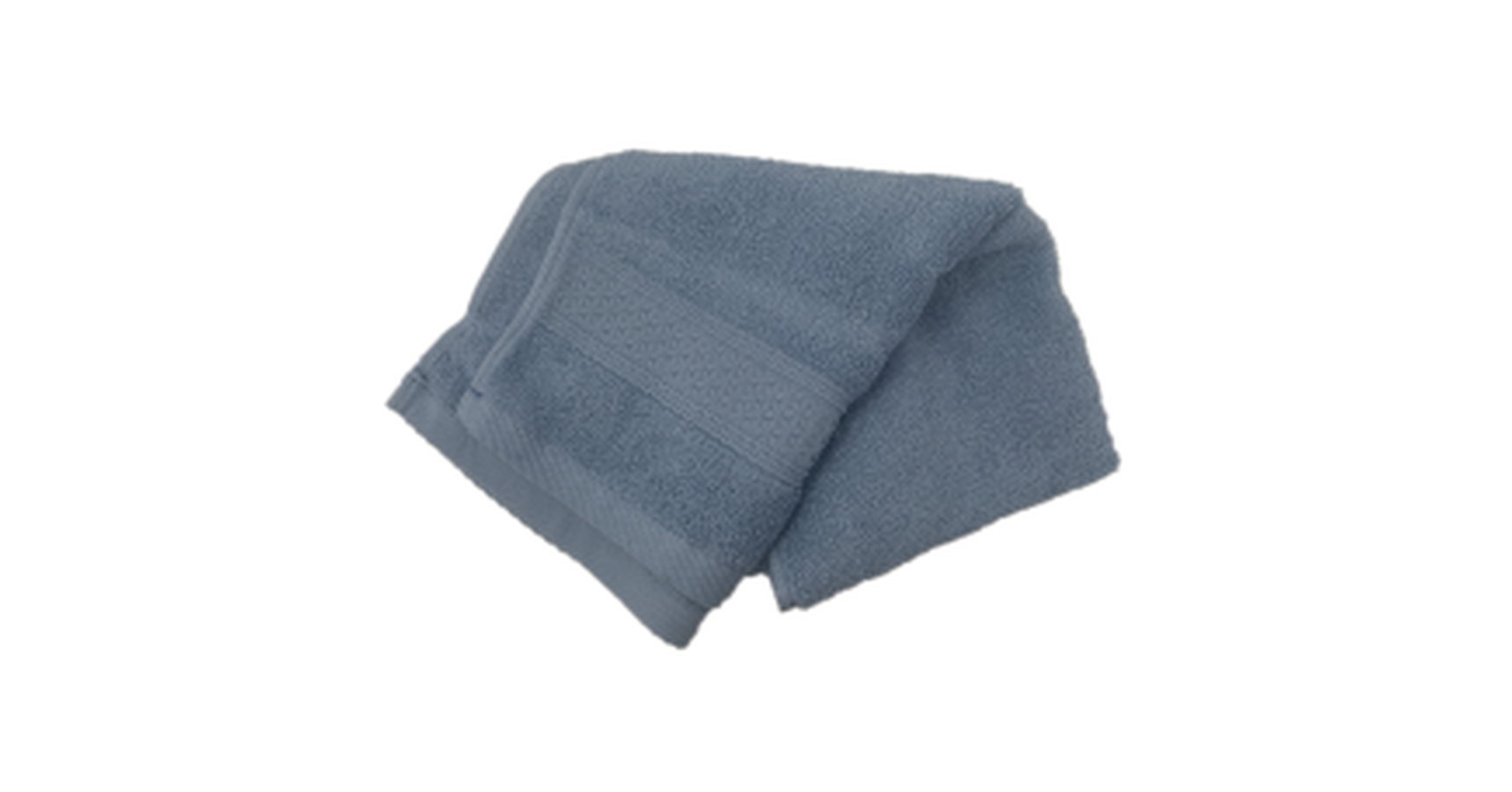 Hand Towel Combed Cotton - Blue 34x74 cm (10pc/pk)