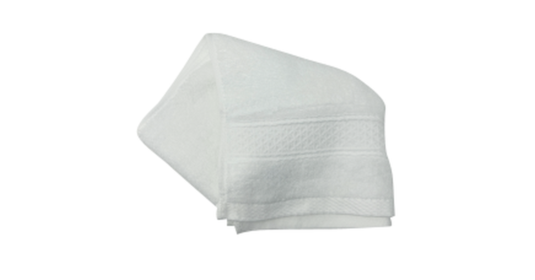 Hand Towel Combed Cotton - White 34x74 cm (10pc/pk)