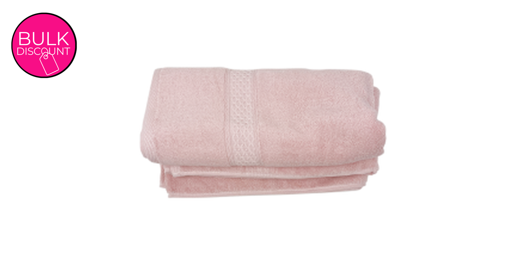 Bath Towel Combed Cotton - Baby Pink (70x140cm)