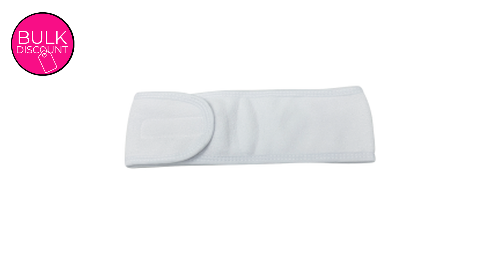 Headband Microfiber White (9xm x 60cm)