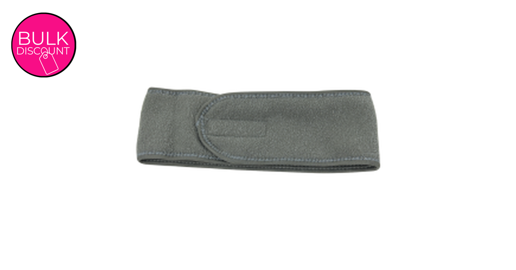 Headband Microfiber Grey 9 x 60cm