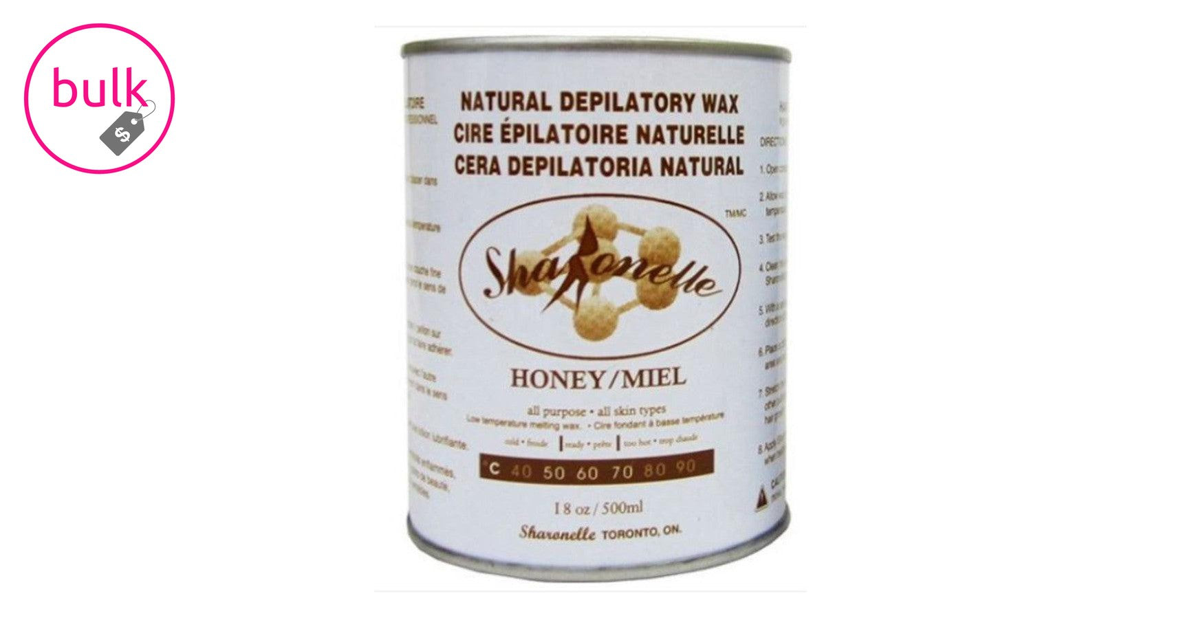 Sharonelle Soft Wax - Honey, all purpose (500ml) can