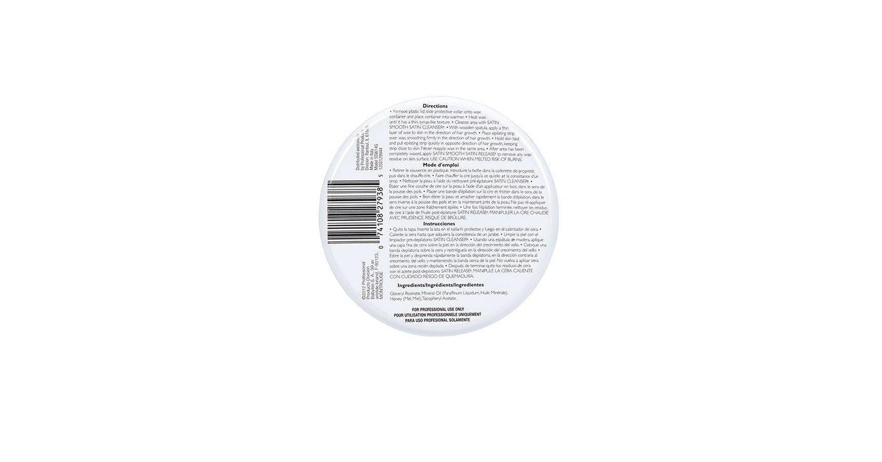 Satin Smooth Honey Wax with Vitamin E (14oz)