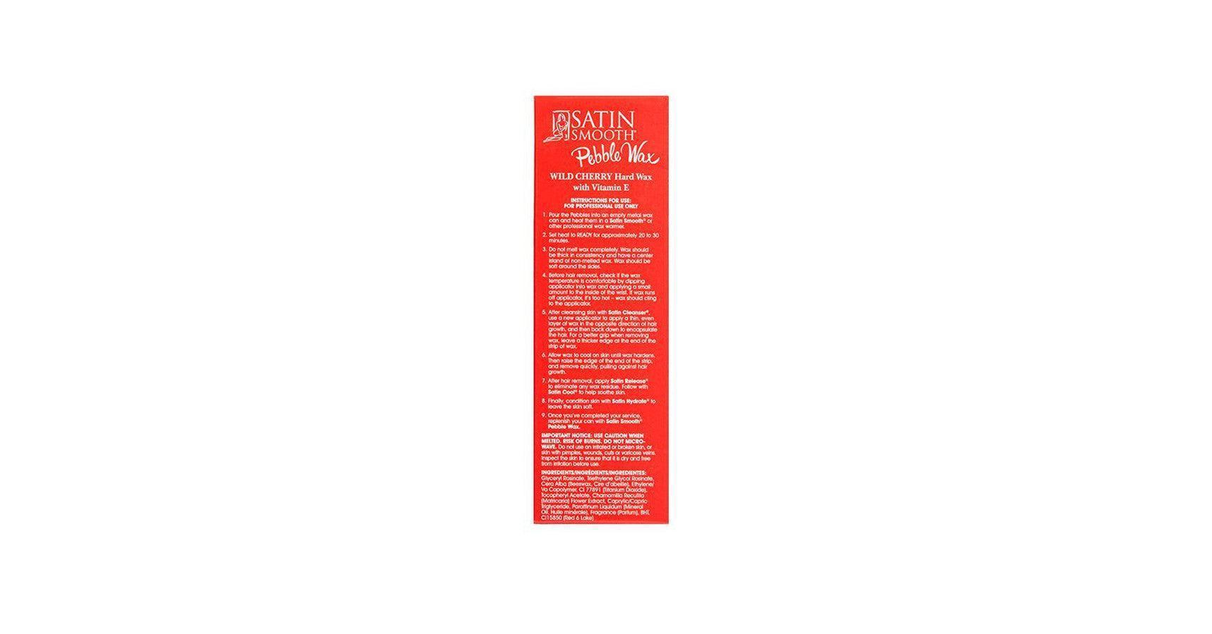 Satin Smooth Wild Cherry Pebble Wax with Vitamin E (35oz)