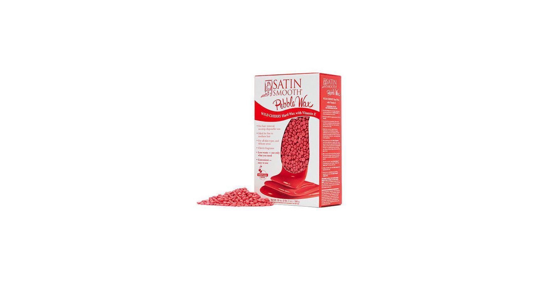 Satin Smooth Wild Cherry Pebble Wax with Vitamin E (35oz)