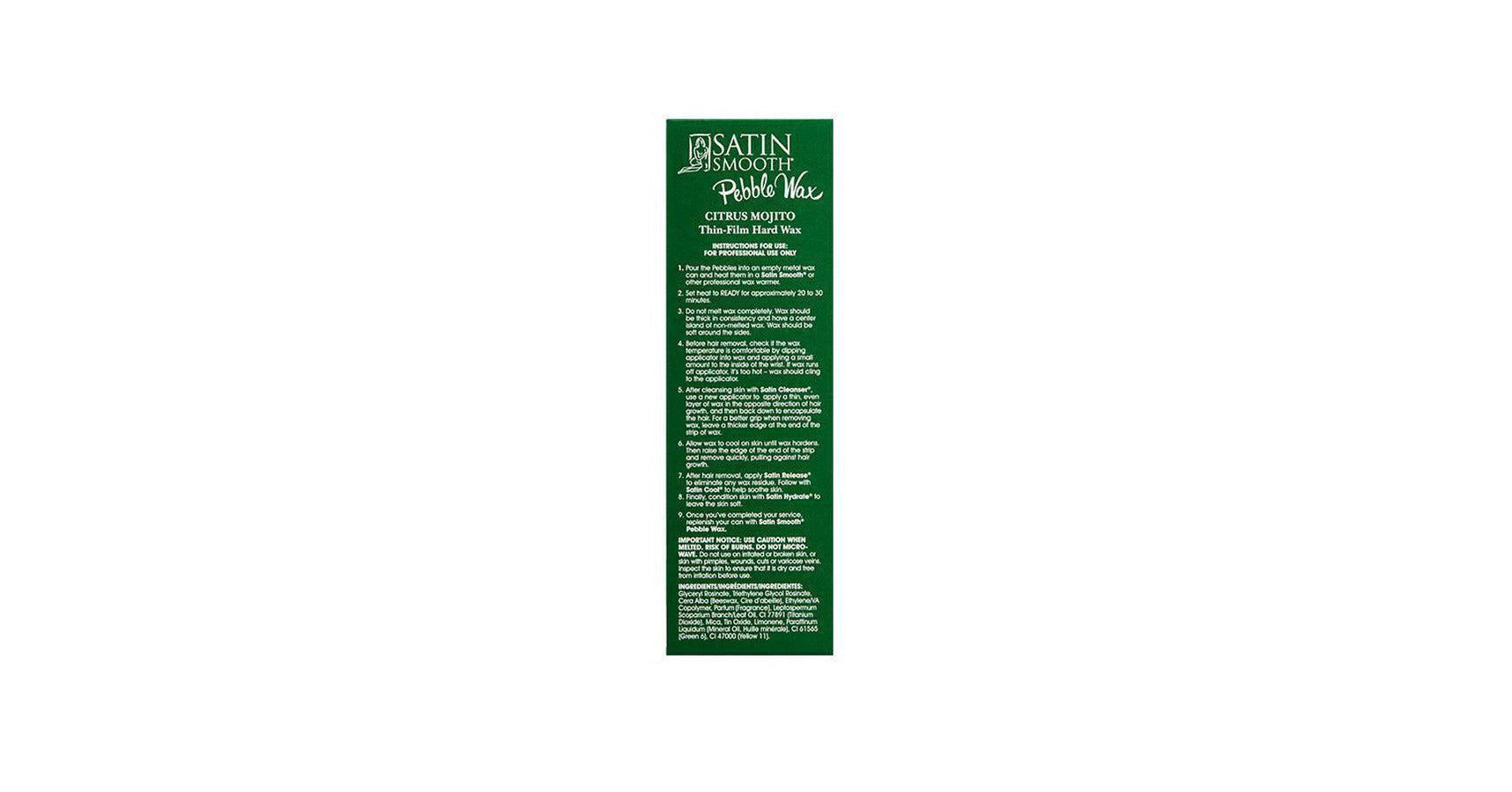 Satin Smooth Citrus Mojito Thin Pebble Wax (35oz)